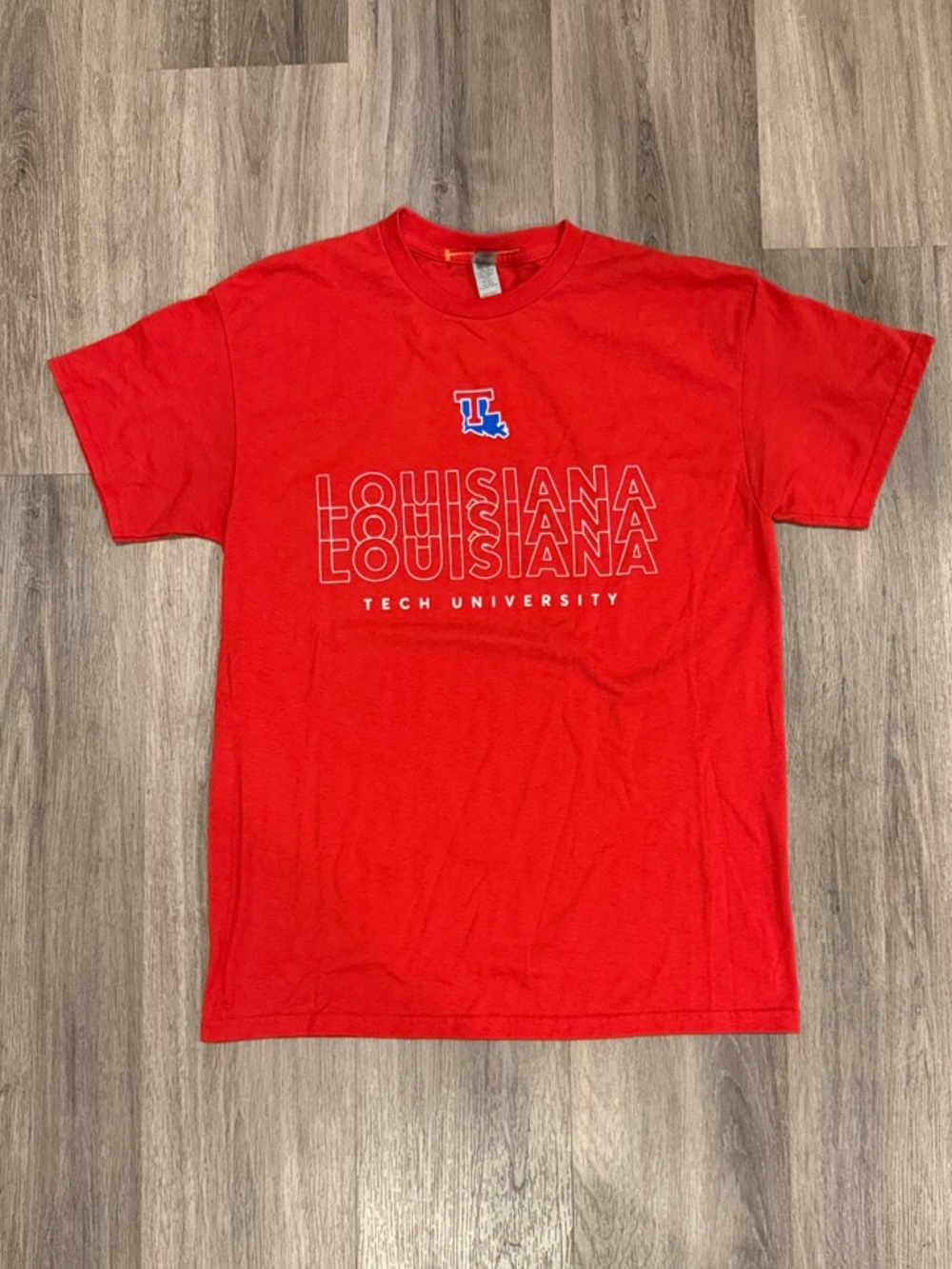 Gildan Red Louisiana Tech University Graphic Tee